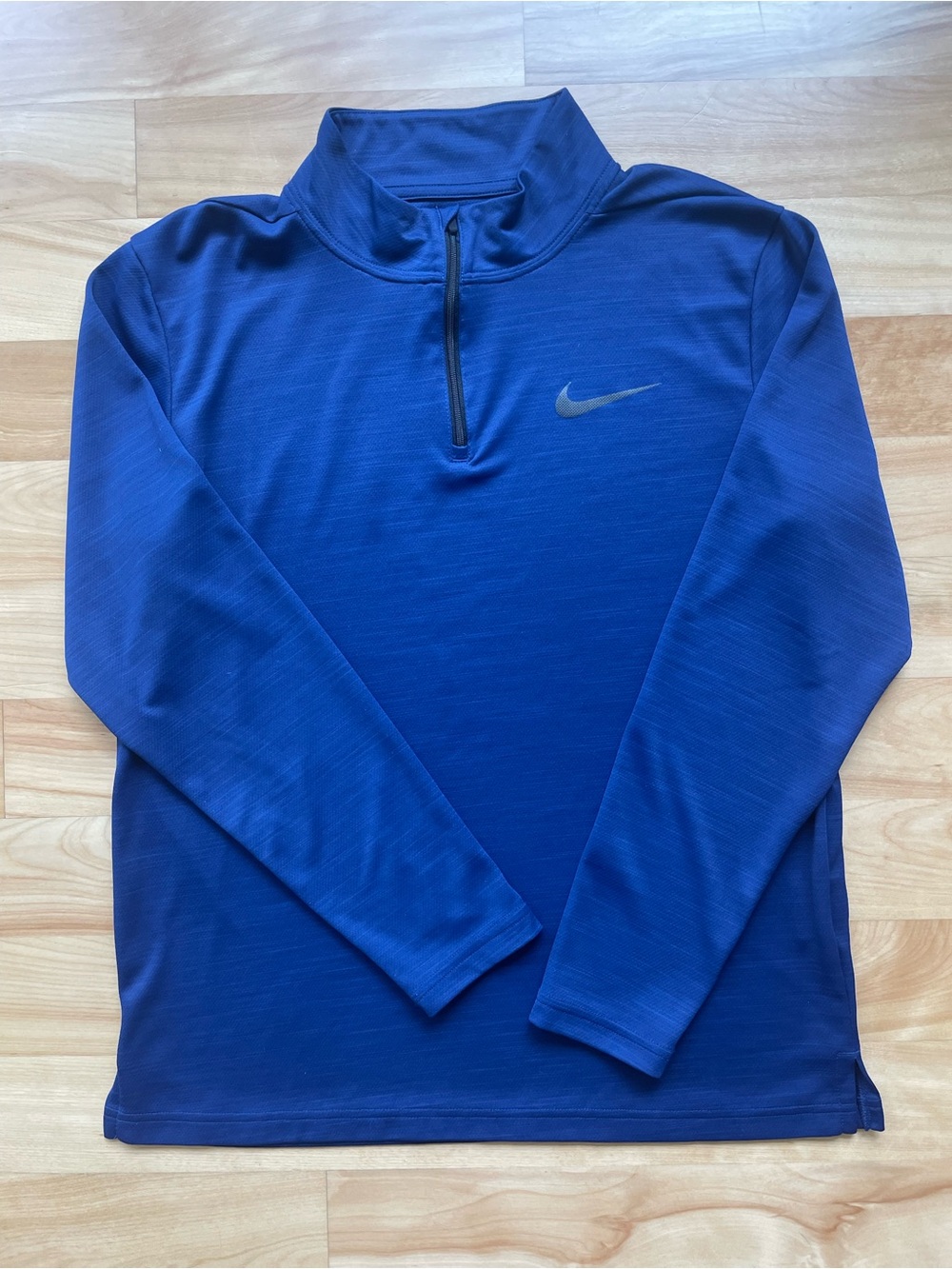 Nike Men's Royal Blue Quarter-Zip Performance Top